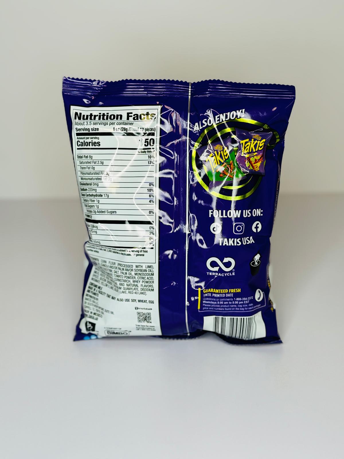 Takis Guacamole ® (Artificially Flavored ) 3.25 oz (92.3g) (20 pack)