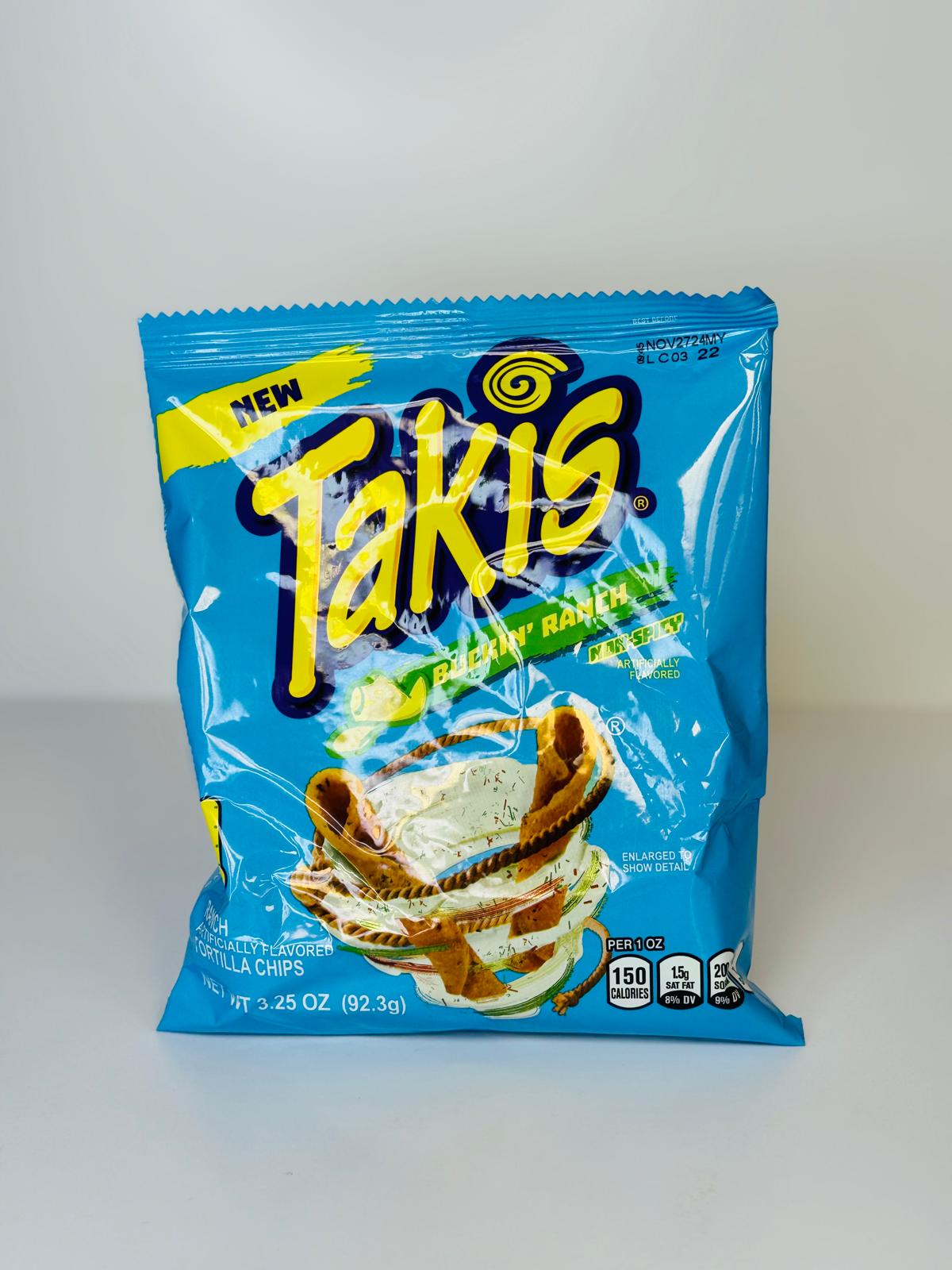 Takis Buckin' Ranch® Non - Spicy (Artificially Flavored ) 3.25 oz (92.3g) (20 pack)