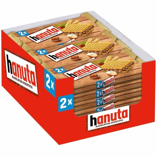 Hanuta Wafers Filled with Hazelnut Creme (18 Pack)
