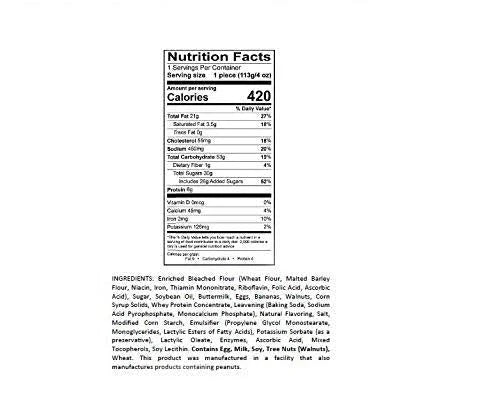 Ne-Mo's Bakery Banana Bread, 4oz, (12 Pack)