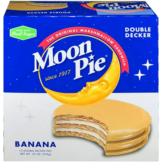 Moon Pie Double Decker Banana Marshmallow Sandwiches, 2.75 Oz., 12 Count