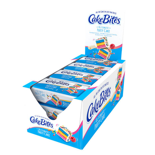 The Original Cakebites by Cookies, Grab-and-Go Bite-Sized Snack, Ultimate Party Cake (12 Pack)