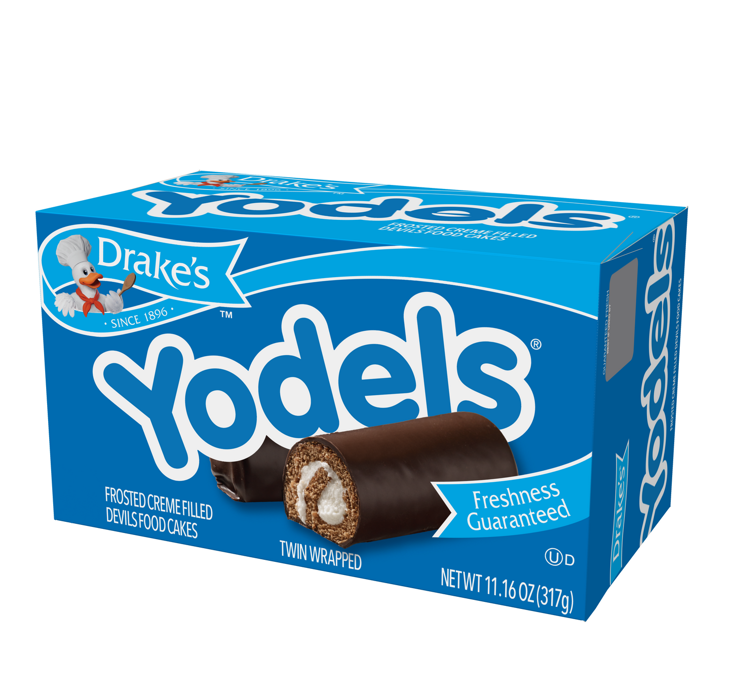 Drake's Yodels Cake Rolls, 3.4oz (4 Pack)