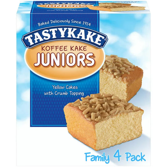 Tastykake® Koffee Kake Juniors® Yellow Cakes with Crumb Topping (4 Pack)