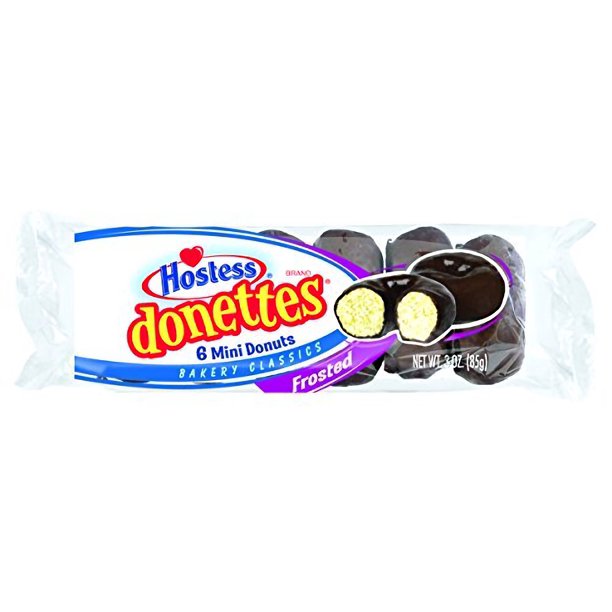 Hostess Donettes Mini Donuts, Frosted, 10 Count per box, 3oz