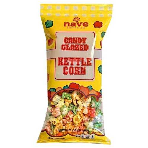 Nave Candy Glazed Kettle Corn, 2.25oz (14 Bags)