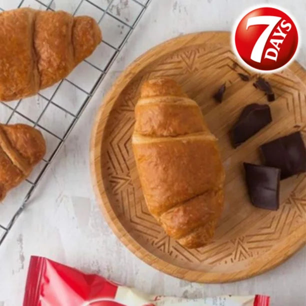 7Days Soft Croissant, Chocolate Croissant, Breakfast Pastry Snacks (6 Pack)