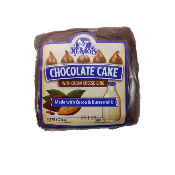 Ne-Mo's Bakery Chocolate Cake Square 3oz, (6 Pack)