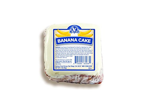 Ne-Mo's Bakery Banana Cake Square 3oz, (6 Pack)