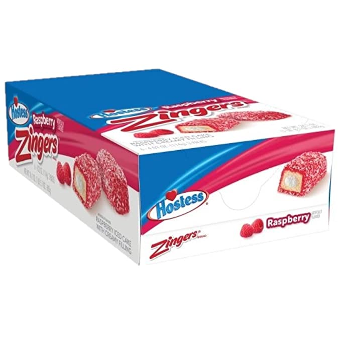 Hostess Zingers, Raspberry, 3.81 Ounce (Pack of 6)