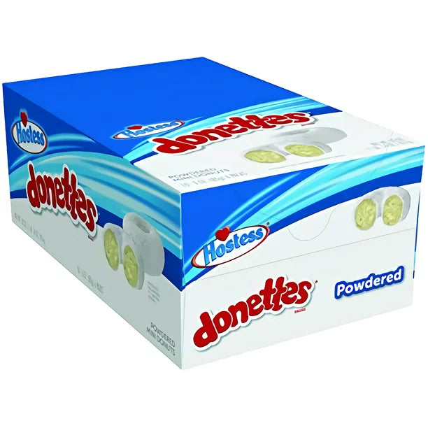 Hostess Donettes Mini Donuts, Powdered, 3.7 Ounce, 10 Count