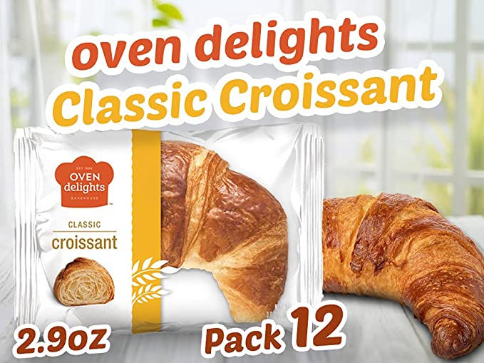 Oven Delights, Classic Croissant, 3oz (12 Pack)