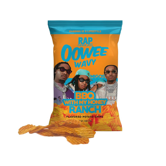 Rap Snacks BBQ & RANCH - MIGOS Potato Chips 2.5 Oz Bag