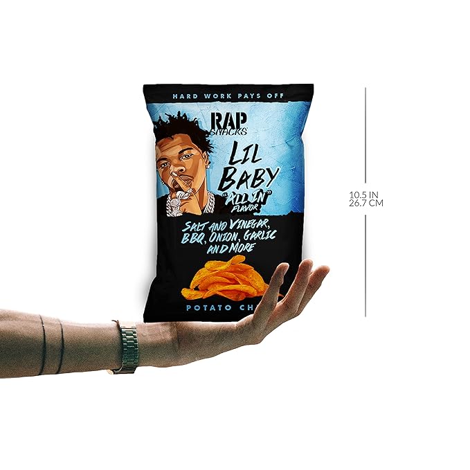 Rap Snacks Lil Baby All in Potato Chips 2.5 Oz Bag