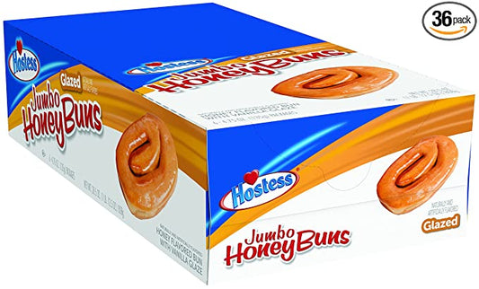 Hostess Jumbo Glazed Honey Buns, 4.75 Ounce, 6 Count