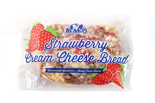 Ne-Mo's Bakery Strawberry Cream Cheese Bread, 4oz, (12 Pack)