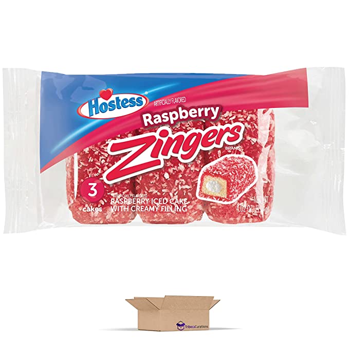 Hostess Zingers, Raspberry, 3.81 Ounce (Pack of 6)