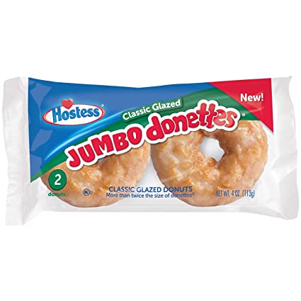 Hostess Donettes Classic Glazed - Jumbo 6/2pk