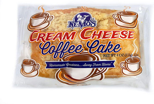 Ne-Mo's Bakery Cream Cheese Coffee Cake Bread, 4oz, (12 Pack)