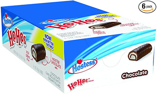 Hostess HoHos, Original Chocolate, 3 Ounce (Pack of 6)