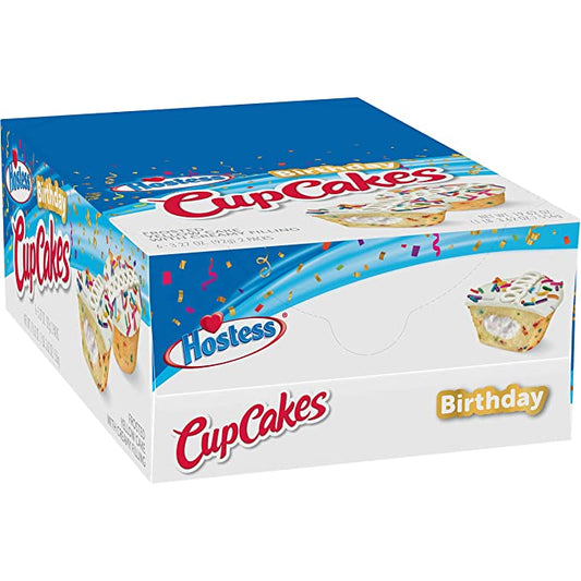 Hostess Birthday Cupcakes, 3.27 Oz  6 Count (12 Total Cupcakes)