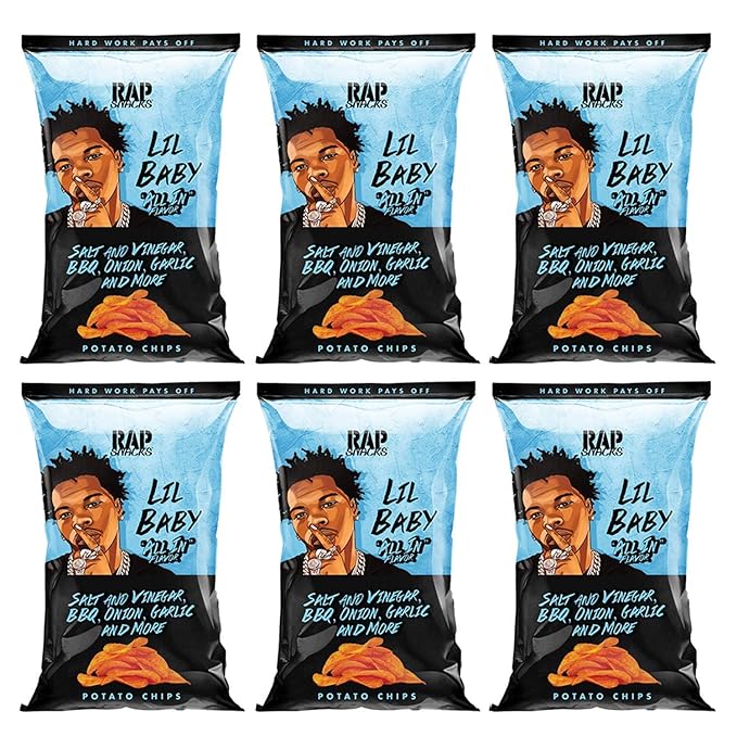 Rap Snacks Lil Baby All in Potato Chips 2.5 Oz Bag