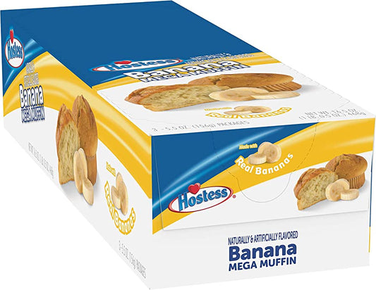 Hostess Jumbo Muffins, Banana, 5oz (Pack of 3)