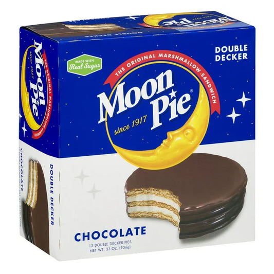 Moon Pie Double Decker Chocolate Marshmallow Sandwich, 2.75 Oz., 12 Count