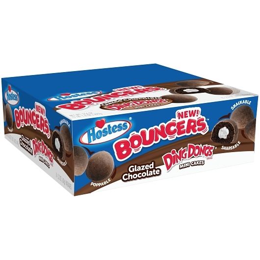 Hostess Bouncers, Glazed Chocolate, 2.57oz (Pack of 8)