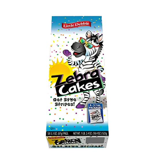 Little Debbie Zebra Cakes, Large 3.1 ounce, Individually Wrapped (6 Pack)