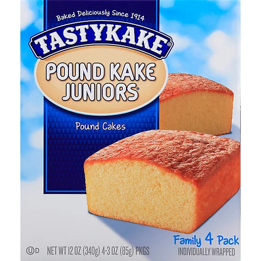 Tastykake Pound Cake Junior, 3 Oz (4 Pack)