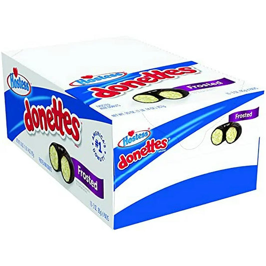 Hostess Donettes Mini Donuts, Frosted, 10 Count per box, 3oz