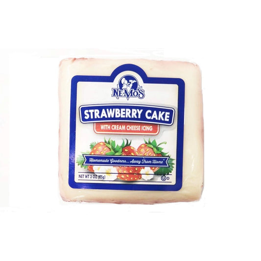 Ne-Mo's Bakery Strawberry Cake Square 3oz, (6 Pack)