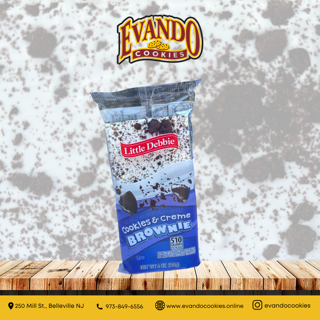 Little Debbie Cookies & Creme Brownies. 4oz (6 Pack)