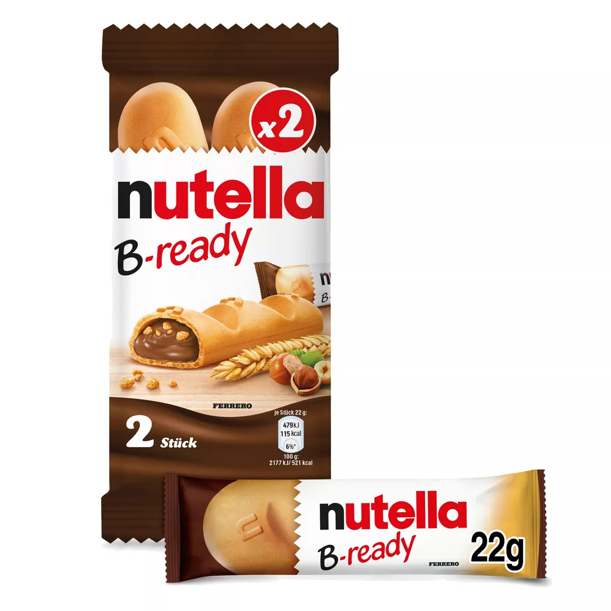 Nutella-B-Ready Filled Wafer (32 Pack Box)