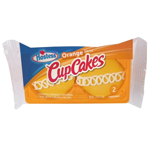 Hostess Orange Cupcakes | 3.27 Oz | 6 Count (12 Total Cupcakes)