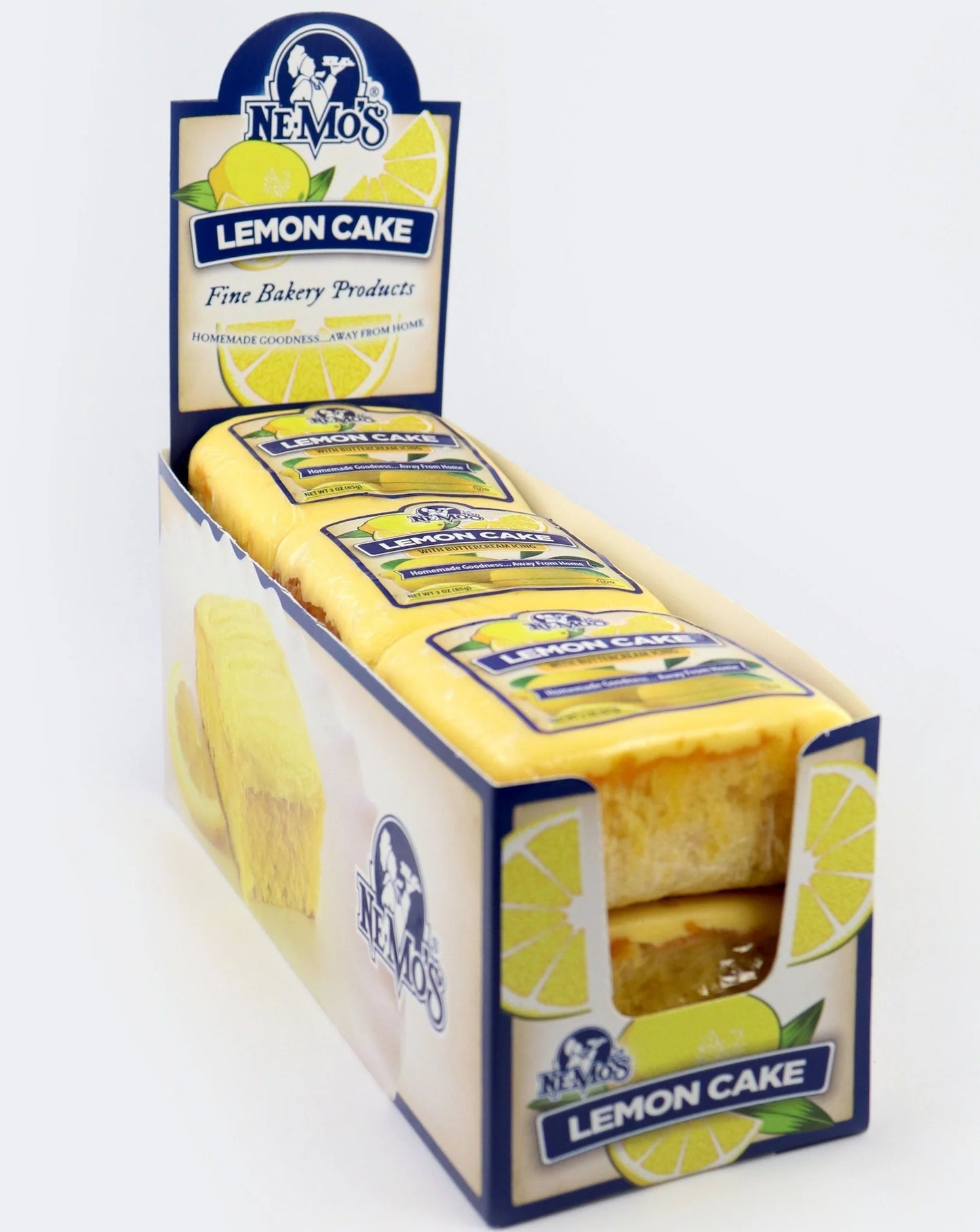 Ne-Mo's Bakery Lemon Cake Square 3oz, (6 Pack)