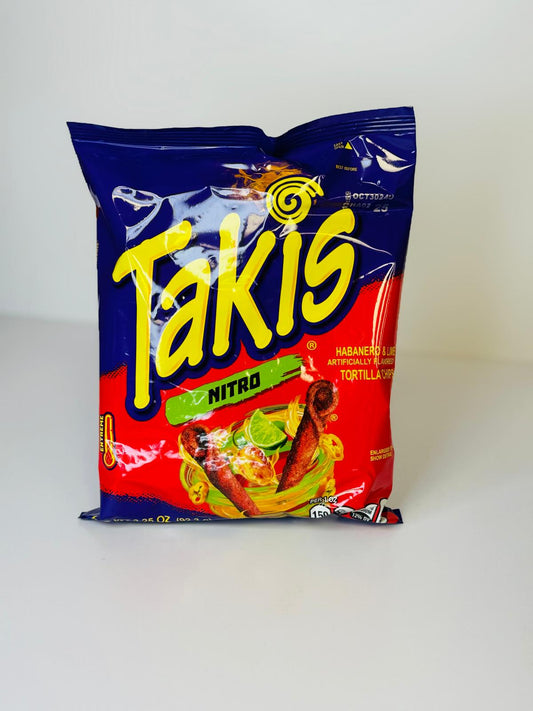 Takis Nitro ® Habanero & Lime (Artificially Flavored - Tortilla Chips ) 3.25 oz (92.3g) (20 pack)