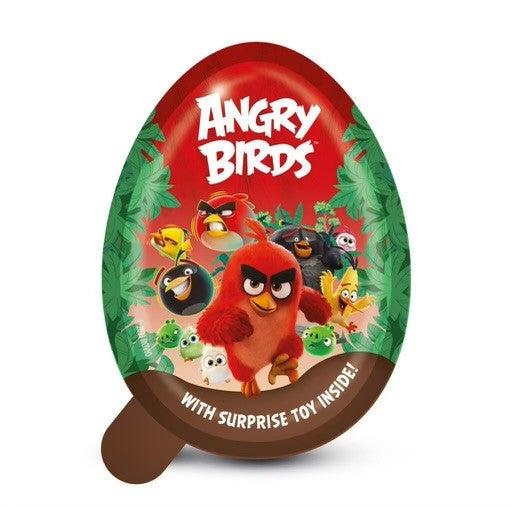 Angry Birds - Biscuit bites eggs on Milky & Cocoa cream with a Suprise Toy (24 Pack)