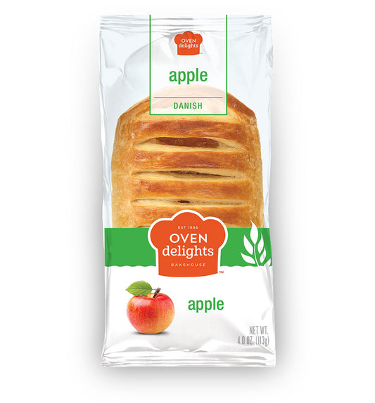 Oven Delights, Apple Danish, 4oz (6 Pack)