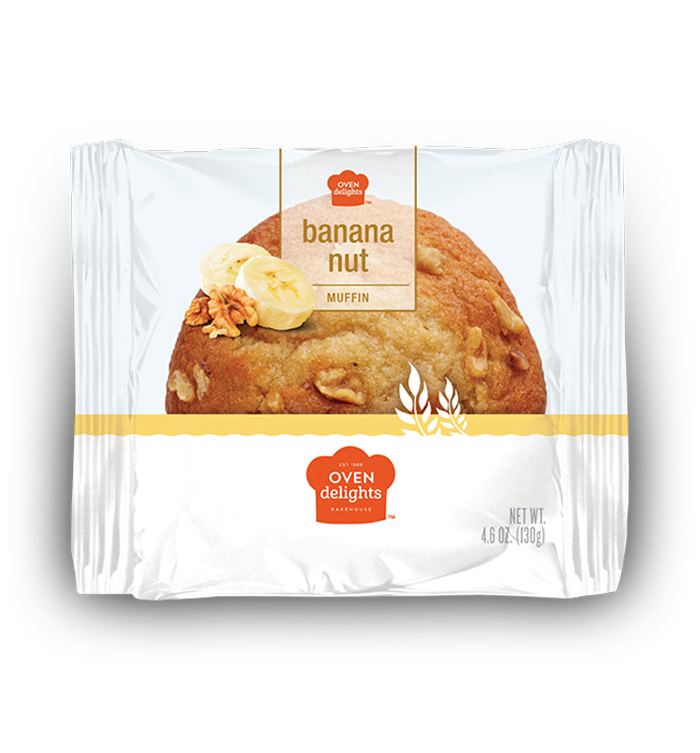 Oven Delights, Banana Nut Muffin, 4.6oz (6 Pack)