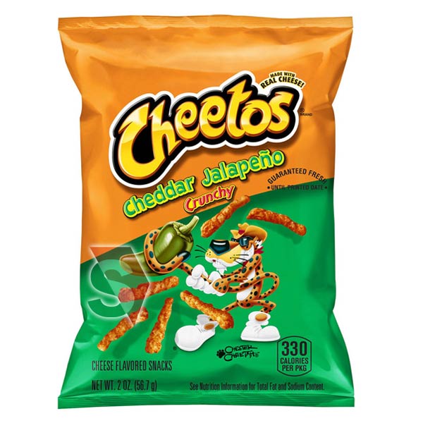 Cheetos Cheddar Jalapeno Crunchy 2oz (56.7g) (32 Pack)