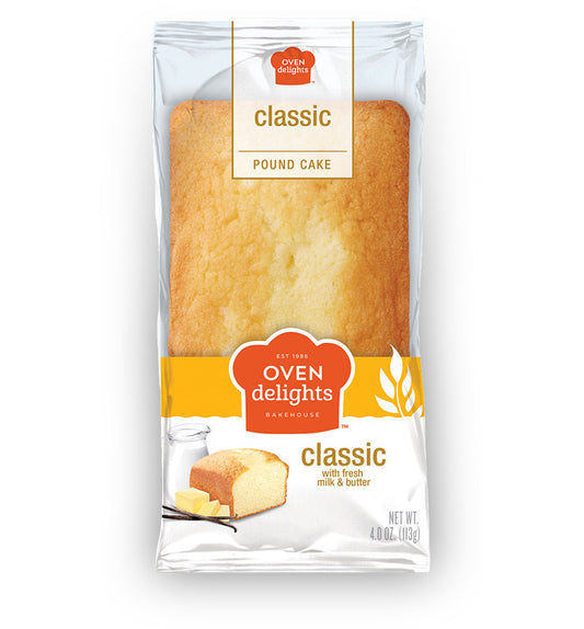 Oven Delights, Classic Pound Cake, 4oz (6 Pack)