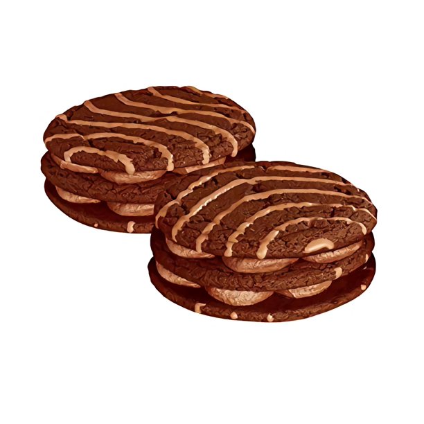 Little Debbie Large Sized Double Decker Rounds, Individually Wrapped (Fudge, Pack Of 6)