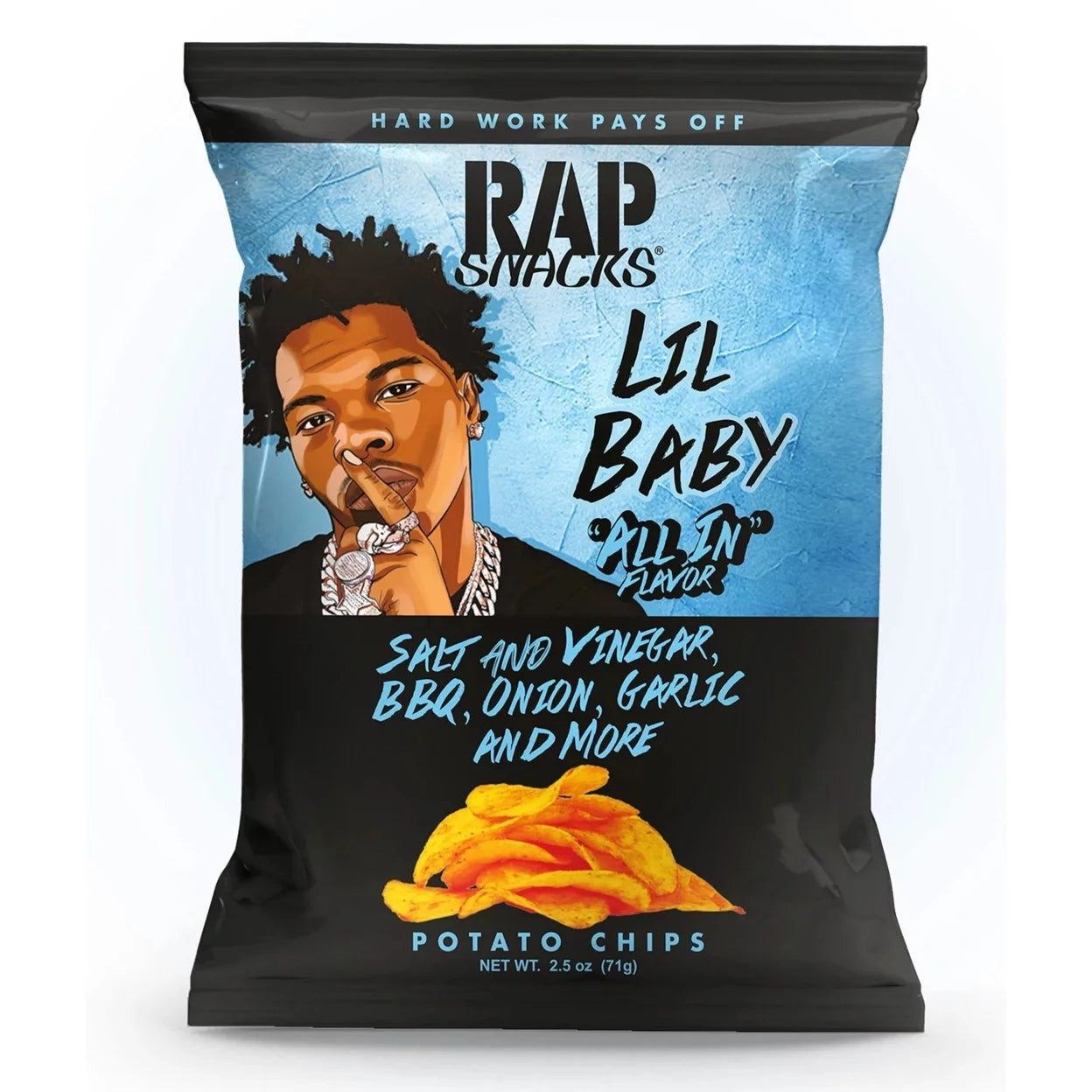 Rap Snacks Lil Baby All in Potato Chips 2.5 Oz Bag