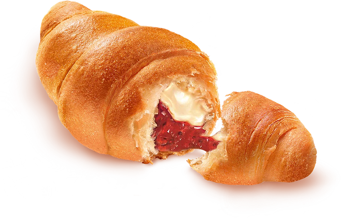 7Days Soft Croissant, Strawberry & Vanilla, Breakfast Pastry Snacks (6 Pack)