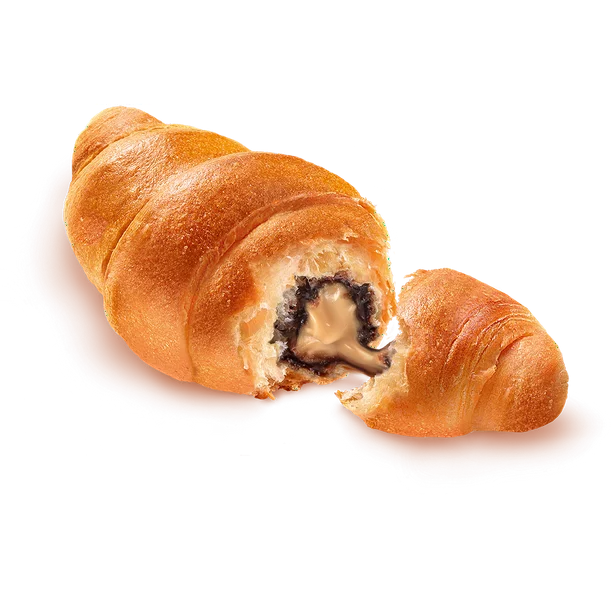 7Days Soft Croissant, Peanut Butter Creme & Chocolate, Breakfast Pastry Snacks (6 Pack)