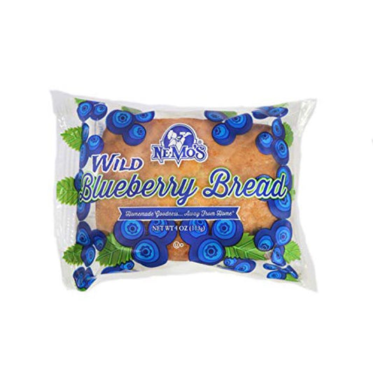 Ne-Mo's Bakery Blueberry Bread, 4oz, (12 Pack)