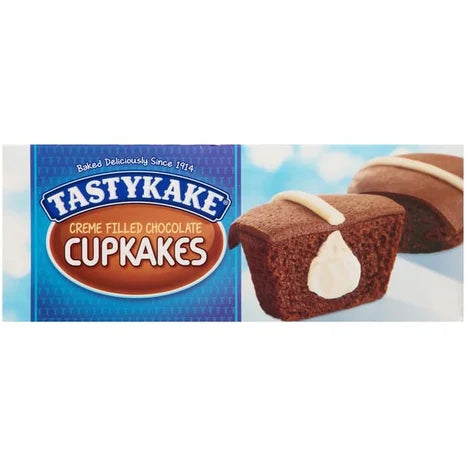 Tastykake Creme Filled Chocolate Cupcakes, (6 Pack)