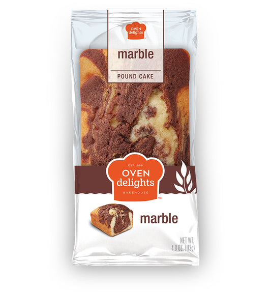 Oven Delights, Marble Pound Cake, 4oz (6 Pack)